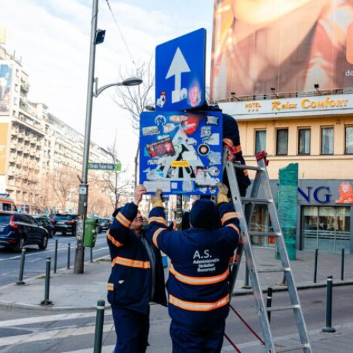 Primarul Nicușor Dan anunță curățarea indicatoarelor rutiere vandalizate