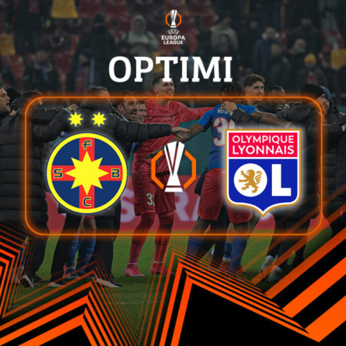 FCSB se va confrunta cu Olympique Lyon în optimile Europa League