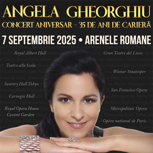 Angela Gheorghiu sărbătorește 35 de ani de carieră cu un concert aniversar