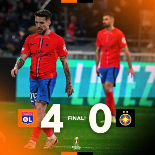 FCSB eliminată din Europa League de Olympique Lyon