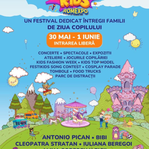 FestiKids 2025: Festivalul Copilăriei va avea loc la Romexpo București