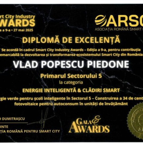 Primăria Sectorului 5, premiată pentru contribuții în transformarea digitală