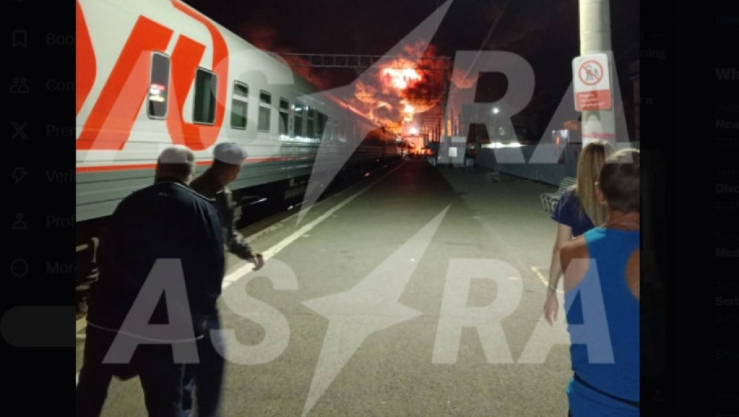 Video Pentru a patra oară în această lună dronele ucrainene dau peste cap traficul feroviar în sudul Rusiei. Gară din zona Rostov, bombardată