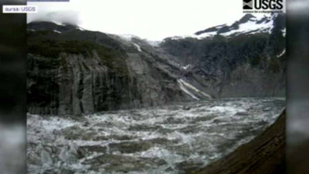 Video Alertă în Alaska: risc de inundații catastrofale din cauza topirii unui ghețar