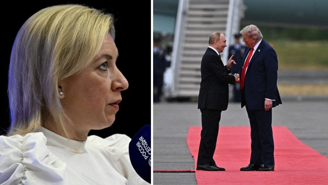 Galerie Foto Zaharova ironizează presa occidentală după ce Trump l-a primit pe Putin cu covor roșu în Alaska: „Se află într-o frenezie totală”