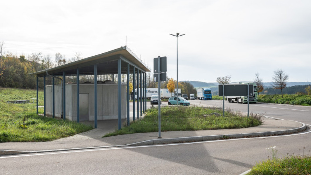 Un roman uitat de familie pe autostradă în Germania